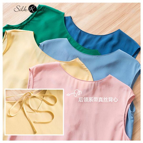 silviye candy color женская шелковая футболка с большой базой и топом без рукавов и летним жилетом blusas mujer de moda 2020, White
silviye candy color женская шелковая футболка с большой базой и топом без рукавов и летним жилетом blusas mujer de moda 2020, White
