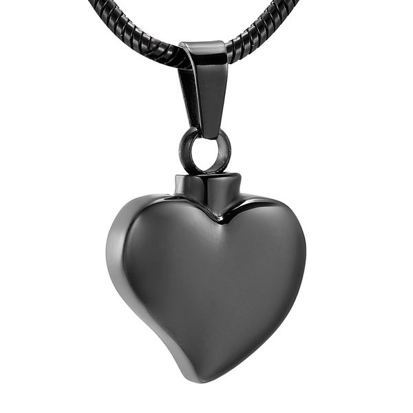 ijd12444 black heart-shaped trend stainless steel cremation keepsake pendant for ashes urn memorial souvenir necklace jewelry for women, Silver
ijd12444 black heart-shaped trend stainless steel cremation keepsake pendant for ashes urn memorial souvenir necklace jewelry for women, Silver
