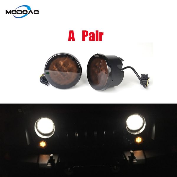 a pair led front turn signal light yellow amber light fender side combo lens for wrangler z80
a pair led front turn signal light yellow amber light fender side combo lens for wrangler z80