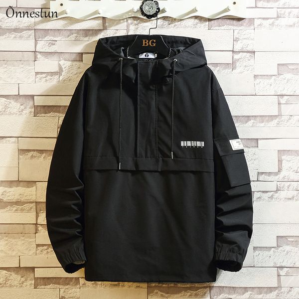 onnestun men jacket coat with hooded autumn new arrivals casual streetwear men clothing plus size harajuku print men's jacket, Black;brown
onnestun men jacket coat with hooded autumn new arrivals casual streetwear men clothing plus size harajuku print men's jacket, Black;brown