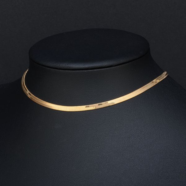 romantic gift 35cm choker collar necklace stainless steel personalized gold choker flat snake chain necklace women, Golden;silver
romantic gift 35cm choker collar necklace stainless steel personalized gold choker flat snake chain necklace women, Golden;silver