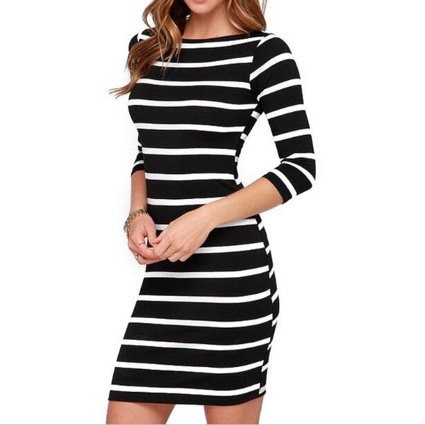 2019 new stylish dresses for women fashion beach casual club party dress half sleeve striped bodycon dress girls women clothing a16, Black;gray
2019 new stylish dresses for women fashion beach casual club party dress half sleeve striped bodycon dress girls women clothing a16, Black;gray