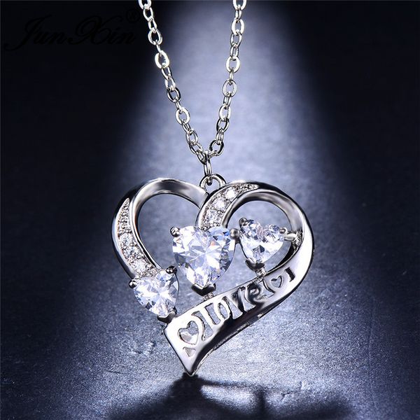 junxin cute white purple zircon heart pendants short necklaces for women 925 sterling silver filled letter love charm choker cz
junxin cute white purple zircon heart pendants short necklaces for women 925 sterling silver filled letter love charm choker cz