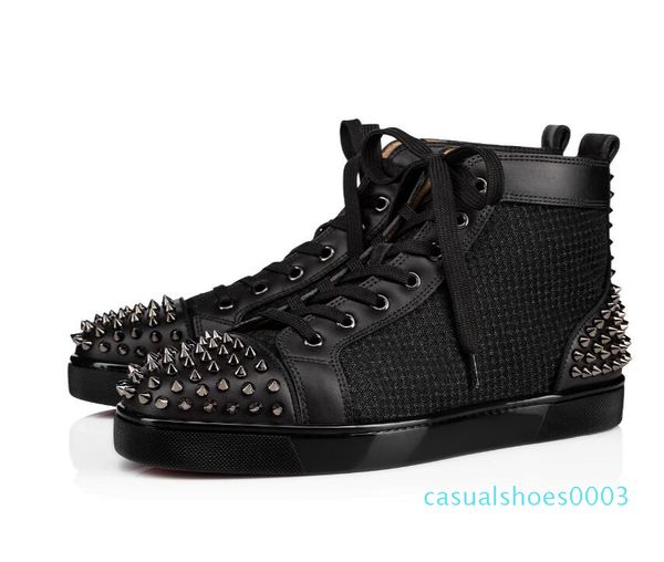 italy handmade sneakers red bottom sneaker men shoes high calfskin leather black aclouflat spikes 2 flat spikes sneaker wholesale c03
italy handmade sneakers red bottom sneaker men shoes high calfskin leather black aclouflat spikes 2 flat spikes sneaker wholesale c03