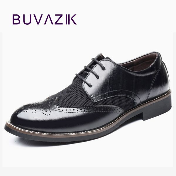 buvazik 2018 new mens dress shoes microfiber elegant brogue shoes point toe men wedding big size 44.45 46, Black
buvazik 2018 new mens dress shoes microfiber elegant brogue shoes point toe men wedding big size 44.45 46, Black