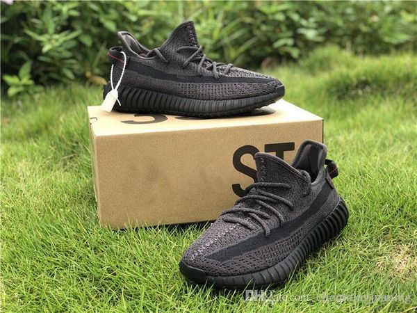 black 3m reflective mens womens running shoes yeezreel yecheil citrin cloud white glow kanye west designer trainers sports sneaker