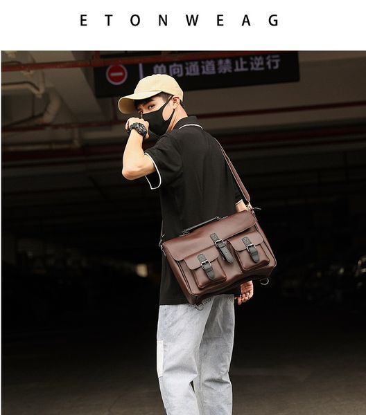 retro clamshell men's horizontal messenger bag fashion shoulder bag korean version of the shoulder briefcase
retro clamshell men's horizontal messenger bag fashion shoulder bag korean version of the shoulder briefcase