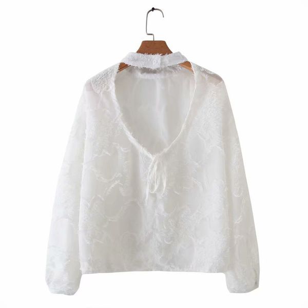 women's blouses & shirts women loose white lace short blouse petal sleeve hollow out see through female oversized solid chic
women's blouses & shirts women loose white lace short blouse petal sleeve hollow out see through female oversized solid chic