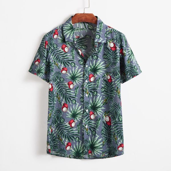 casual short sleeve shirt men hawaiian mens shirt camisa lump chest button round hem loose male blouse camisa masculina, White;black
casual short sleeve shirt men hawaiian mens shirt camisa lump chest button round hem loose male blouse camisa masculina, White;black