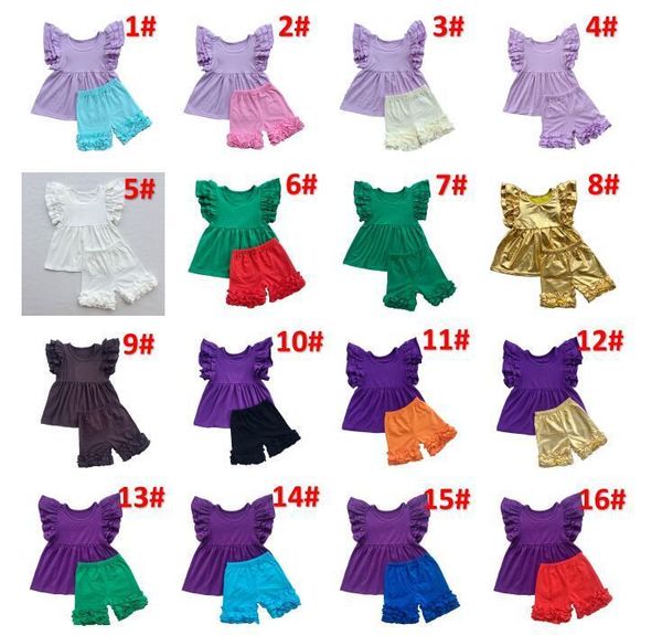 wholesale cotton kids designer clothes girls summer clothes sets kids t-shirt butterfly sleeves baby girls +ruffled shorts by1056, White
wholesale cotton kids designer clothes girls summer clothes sets kids t-shirt butterfly sleeves baby girls +ruffled shorts by1056, White