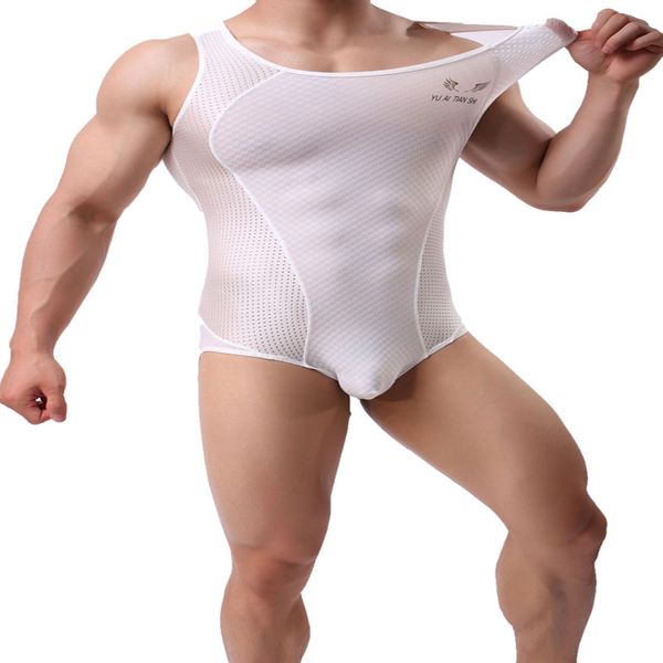 Spandex Undershirt Men Bodysuit Mankini Swimsuit Seamless Underwear Men Bikini One Pece Slimmin Vest Male Singlet Tights Mesh, Black;brown
Spandex Undershirt Men Bodysuit Mankini Swimsuit Seamless Underwear Men Bikini One Pece Slimmin Vest Male Singlet Tights Mesh, Black;brown