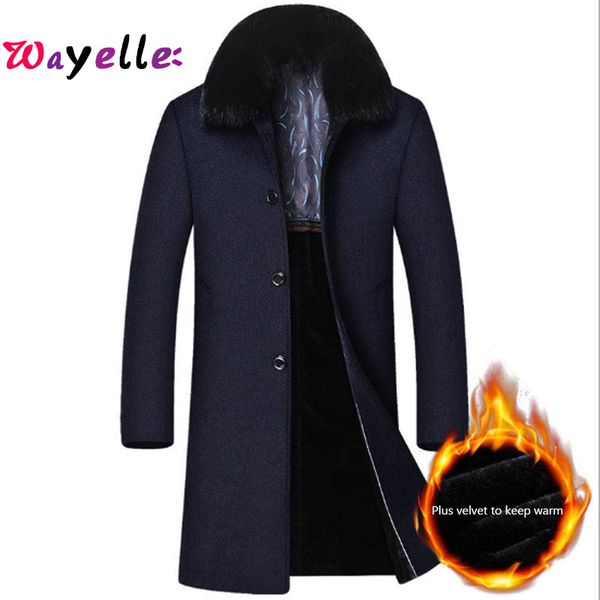 2019 fashion design winter new overcoat men jacket business casual thicken plus velvet men jacket size m-3xl, Black
2019 fashion design winter new overcoat men jacket business casual thicken plus velvet men jacket size m-3xl, Black