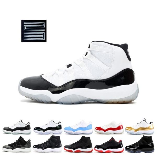 Best 11 Platinum Tint Concord 45 Cap and Gown Gym Red Black Stingray Midnight Navy Bred Barons Bred 11s Mens Womens Basketball Shoes Sneaker
Best 11 Platinum Tint Concord 45 Cap and Gown Gym Red Black Stingray Midnight Navy Bred Barons Bred 11s Mens Womens Basketball Shoes Sneaker