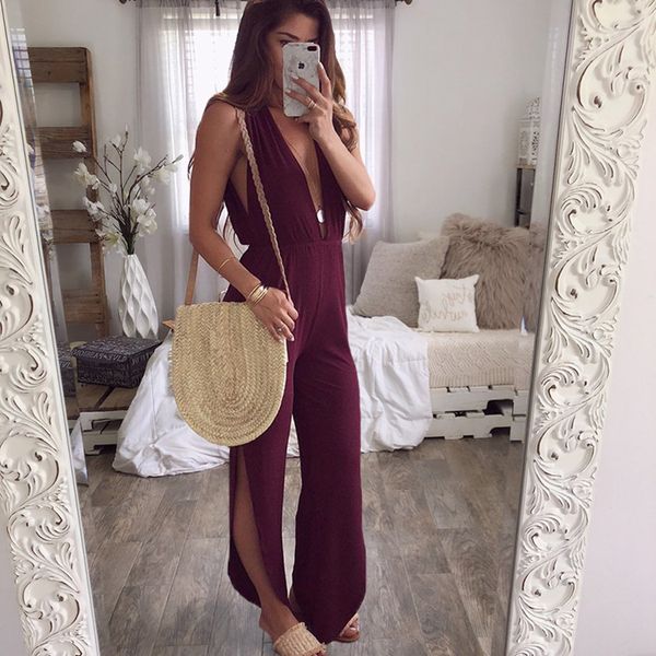 backless deep v-neck jumpsuits rompers women lace up pocket jumpsuit overalls fashion office female sleeveless split pants, Black;white
backless deep v-neck jumpsuits rompers women lace up pocket jumpsuit overalls fashion office female sleeveless split pants, Black;white