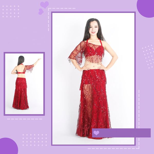 belly dance costume set exotic dancewear belly dance practice wear costume women, Black;red
belly dance costume set exotic dancewear belly dance practice wear costume women, Black;red