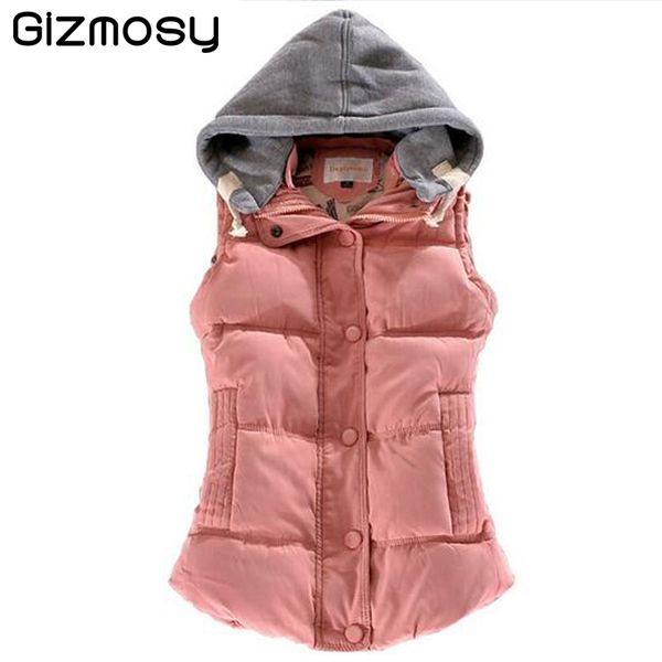 vest women autumn winter waistcoat hooded thick warm down cotton vests wool collar vest female plus size jacket&outerwear sy045, Black;white
vest women autumn winter waistcoat hooded thick warm down cotton vests wool collar vest female plus size jacket&outerwear sy045, Black;white