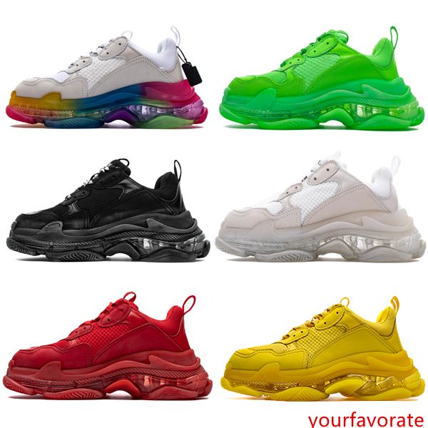 2020 paris triple s clear sole green white crystal bottom mens designer low platform sneakers vintage women sports luxury dad casual shoes
2020 paris triple s clear sole green white crystal bottom mens designer low platform sneakers vintage women sports luxury dad casual shoes
