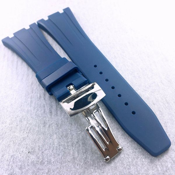 26mm Blue luxury high quality Rubber 18mm Deployment Clasp Strap for AP A P Royal Oak
26mm Blue luxury high quality Rubber 18mm Deployment Clasp Strap for AP A P Royal Oak