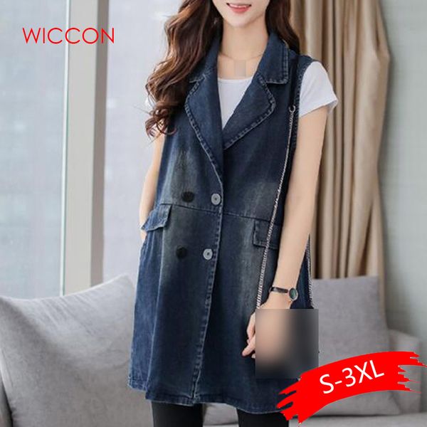spring denim jacket women 2019 autumn plus size long denim jackets female sleeveless jeans vest jackets, Black;white
spring denim jacket women 2019 autumn plus size long denim jackets female sleeveless jeans vest jackets, Black;white