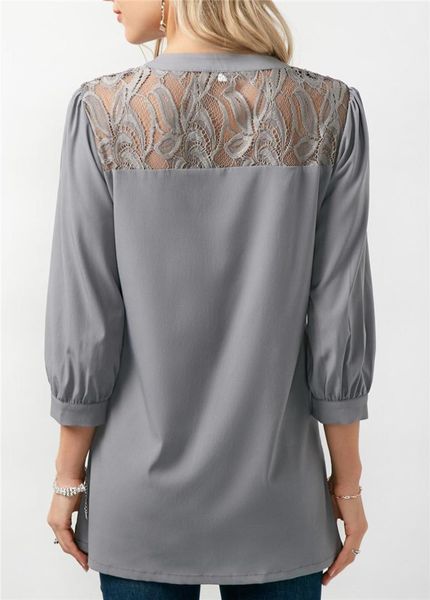 button womens tees lace designer womens tshirts long sleeve crew neck patchwork color ladies casual slim, White
button womens tees lace designer womens tshirts long sleeve crew neck patchwork color ladies casual slim, White
