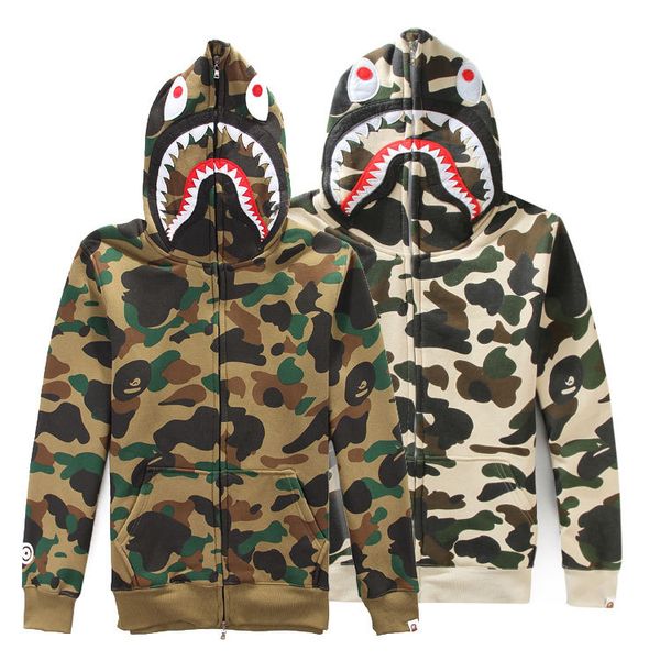 autumn and winter men's wear popular brand men camouflage plus velvet hoodie men and women couple clothes hooded casual coat, Black
autumn and winter men's wear popular brand men camouflage plus velvet hoodie men and women couple clothes hooded casual coat, Black