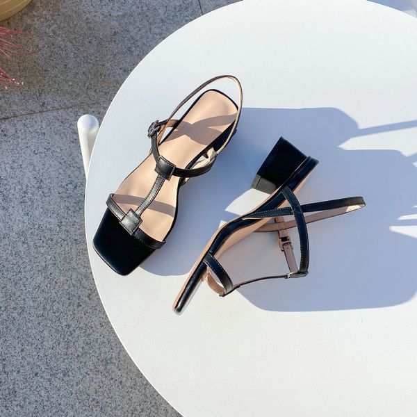 elegant pink sandals buckle genuine leather square med heel pointed toe women shoes stylish shallow sandals, Black
elegant pink sandals buckle genuine leather square med heel pointed toe women shoes stylish shallow sandals, Black
