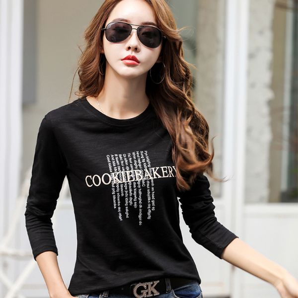 long sleeve autumn bamboo cotton t-shirts women letter print o-neck 100% cotton tee shirt 2020 femme new black white winter
long sleeve autumn bamboo cotton t-shirts women letter print o-neck 100% cotton tee shirt 2020 femme new black white winter