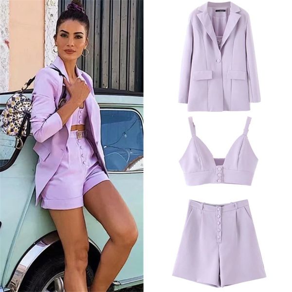 women's suits & blazers three piece set women high street solid 3 and shorts casual suit blazer with camisole chic short, White;black
women's suits & blazers three piece set women high street solid 3 and shorts casual suit blazer with camisole chic short, White;black