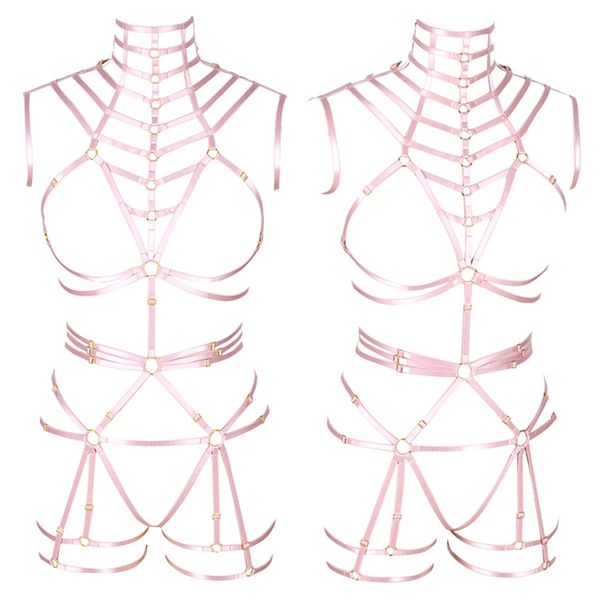 wine red goth body harness punk pole dance harness bra rave waist leg garter belt bondage lingerie body cage set for women, Black;white 
wine red goth body harness punk pole dance harness bra rave waist leg garter belt bondage lingerie body cage set for women, Black;white