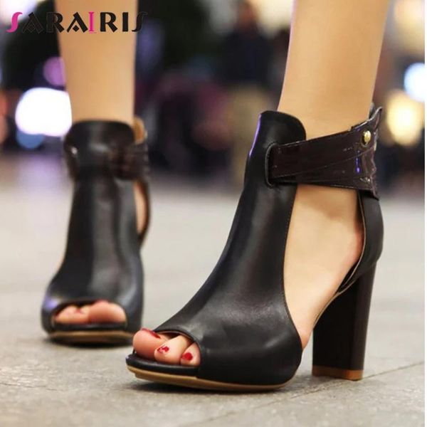 sarairis elegant office lady casual dress party sandals sandals women fashion peep toe zipper block heels shoes woman, Black
sarairis elegant office lady casual dress party sandals sandals women fashion peep toe zipper block heels shoes woman, Black