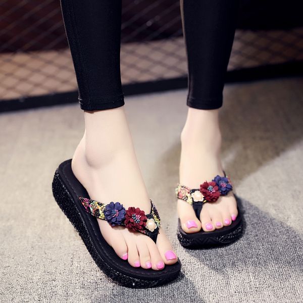 nice women slippers flower flip flops summer sandals shoes beach slippers women flat flip flops home shoes, Black
nice women slippers flower flip flops summer sandals shoes beach slippers women flat flip flops home shoes, Black