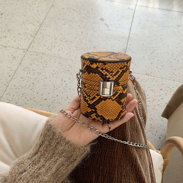 mini snake print pouch 2019 new women cylindrical messenger bag chain bucket crossbody shoulder bag girl hand
mini snake print pouch 2019 new women cylindrical messenger bag chain bucket crossbody shoulder bag girl hand