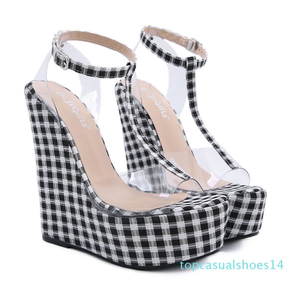 dames sandalen femme transparent heels wedges sandals for women 16cm heel platform sandals wedges hight heels women sandles t14, Black
dames sandalen femme transparent heels wedges sandals for women 16cm heel platform sandals wedges hight heels women sandles t14, Black