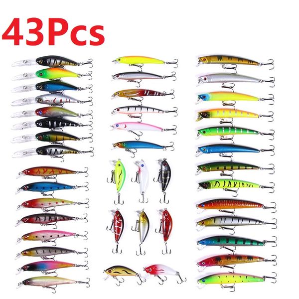 43 шт рыболовную приманку качества minnow lure 3d глаза пластиковые жесткий bait рыбалка приманки рыболовные принадлежности
43 шт рыболовную приманку качества minnow lure 3d глаза пластиковые жесткий bait рыбалка приманки рыболовные принадлежности
