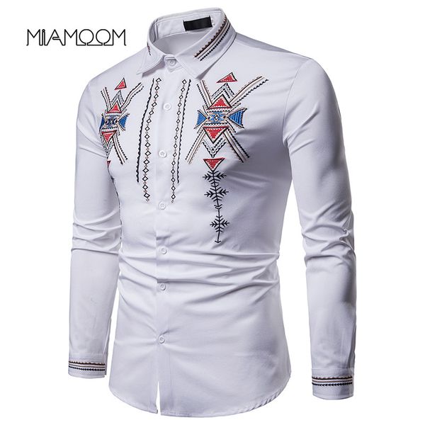 miamoom men shirts embroidered pattern henry collar large - size long - sleeved shirt, White;black
miamoom men shirts embroidered pattern henry collar large - size long - sleeved shirt, White;black