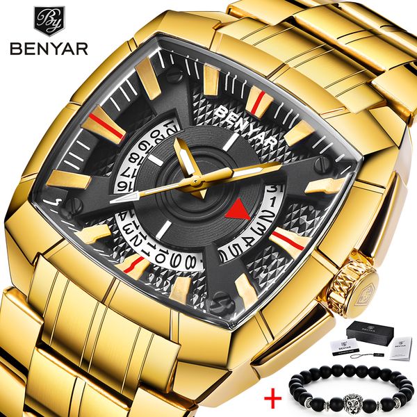 2019 benyar brand original unique design men wristwatch wide big dial casual quartz watch gold male sport watches large clock, Slivery;brown
2019 benyar brand original unique design men wristwatch wide big dial casual quartz watch gold male sport watches large clock, Slivery;brown