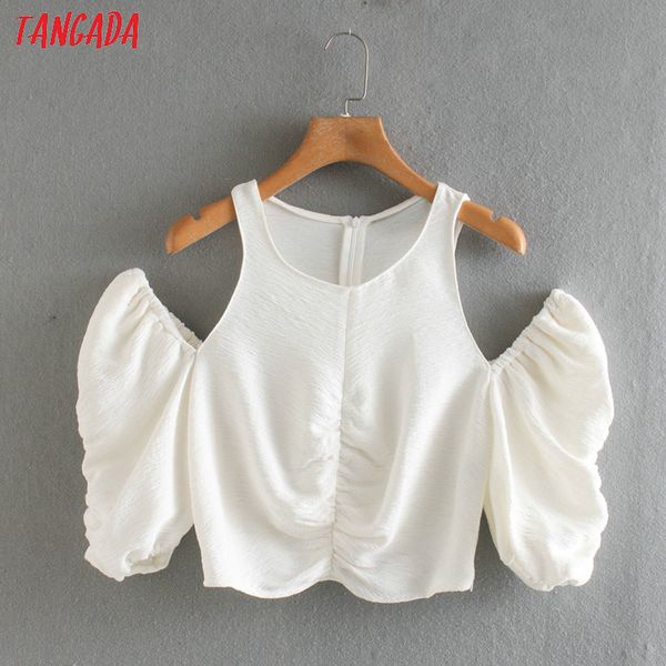 tangada women pleated office shoulder white shirts long sleeve solid o-neck ladies casual crop blouses 2xn20
tangada women pleated office shoulder white shirts long sleeve solid o-neck ladies casual crop blouses 2xn20
