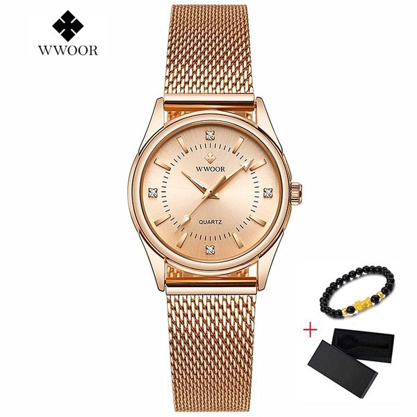 reloj mujer new wwoor women bracelet watches luxury brand ladies dress watch steel mesh band casual rose gold quartz wristwatch cj191217, Slivery;brown
reloj mujer new wwoor women bracelet watches luxury brand ladies dress watch steel mesh band casual rose gold quartz wristwatch cj191217, Slivery;brown