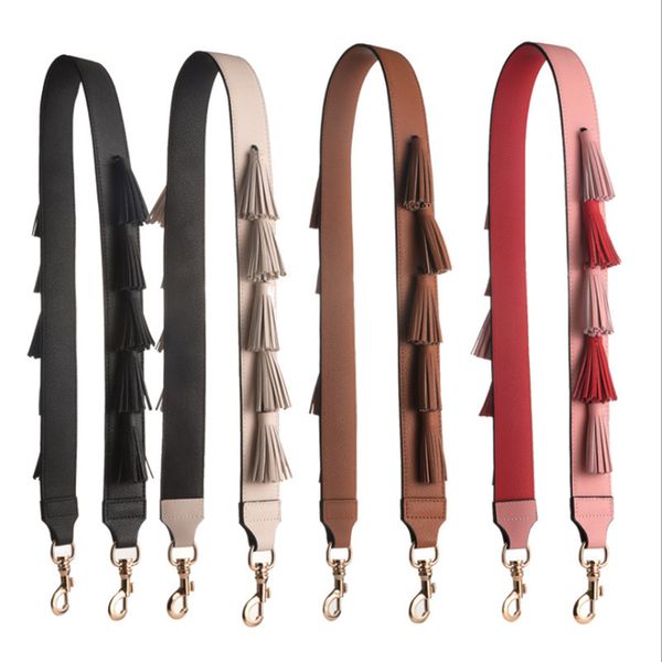 bag parts & accessories 2021 cow leather women strap for ladies handbags handle fashion tassel design shoulder chic belts, Black
bag parts & accessories 2021 cow leather women strap for ladies handbags handle fashion tassel design shoulder chic belts, Black
