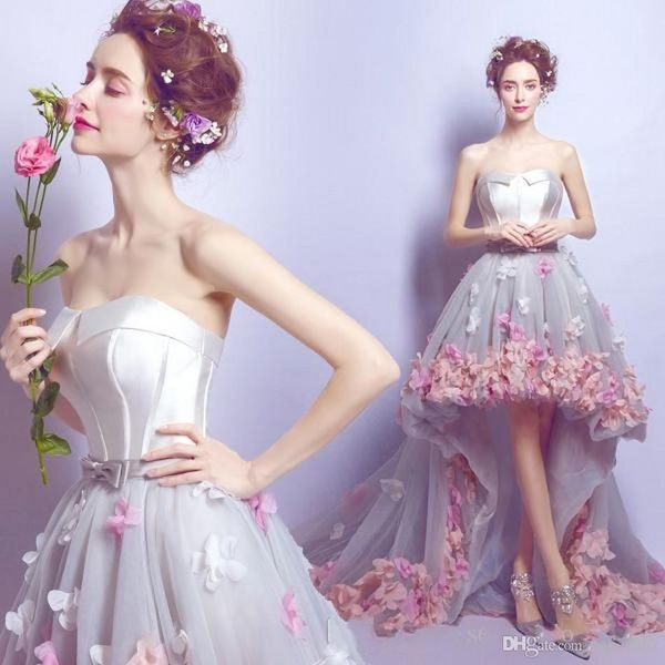 2019 new sweetheart tulle high low long prom dresses handmade flowers a line formal party evening dresses vestido de noiva aw431, Black
2019 new sweetheart tulle high low long prom dresses handmade flowers a line formal party evening dresses vestido de noiva aw431, Black