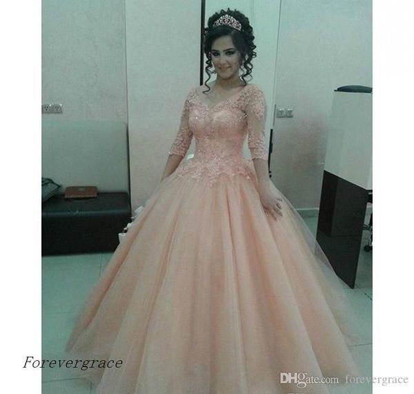2019 coral new quinceanera dress princess v-neck sheer half sleeves sweet 16 ages long girls prom party pageant gown plus size custom made, Blue;red
2019 coral new quinceanera dress princess v-neck sheer half sleeves sweet 16 ages long girls prom party pageant gown plus size custom made, Blue;red