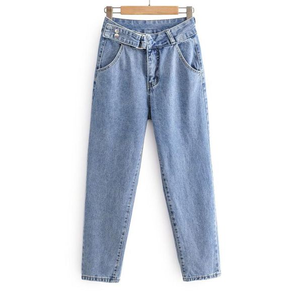 seebeautiful new fashion 2020 spring summer lace-up high waist pockets patch casual denim pants jeans female w621, Blue
seebeautiful new fashion 2020 spring summer lace-up high waist pockets patch casual denim pants jeans female w621, Blue