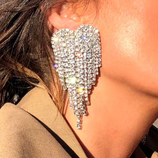 shiny rhinestone angle wings charm drop dangle earrings for women fashion jewelry brand collection earrings accessories, Silver
shiny rhinestone angle wings charm drop dangle earrings for women fashion jewelry brand collection earrings accessories, Silver