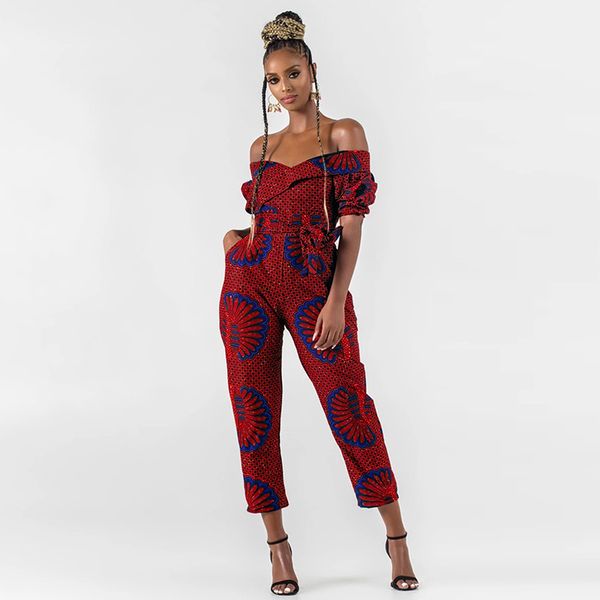 siskakia african print womens jumpsuit slash neck off-shoulder half-sleeve waist bandage pencil pants jumpsuits dashiki clothing, Black;white
siskakia african print womens jumpsuit slash neck off-shoulder half-sleeve waist bandage pencil pants jumpsuits dashiki clothing, Black;white