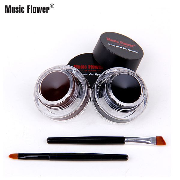 music flower black + brown two-color gel eyeliner smudge- proof & water proof eye liner eye liner eyeliner gel makeup cosmetic + brush m007
music flower black + brown two-color gel eyeliner smudge- proof & water proof eye liner eye liner eyeliner gel makeup cosmetic + brush m007