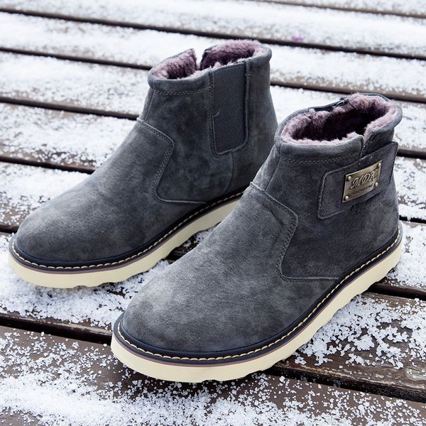 men winter boots plush keep warm snow boots men sneakers work shoes footwear fashion ankle shoes botas hombre, Black
men winter boots plush keep warm snow boots men sneakers work shoes footwear fashion ankle shoes botas hombre, Black