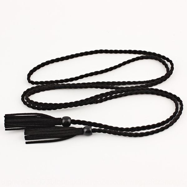 with knot women's belt pendant decoration super long versatile woven waist pendant casual pants casual pants rope, Black;brown
with knot women's belt pendant decoration super long versatile woven waist pendant casual pants casual pants rope, Black;brown