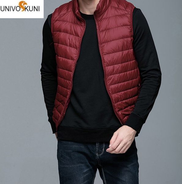 spring man duck down vest ultra light jackets men fashion sleeveless outerwear coat autumn winter coat h580, Black;white
spring man duck down vest ultra light jackets men fashion sleeveless outerwear coat autumn winter coat h580, Black;white
