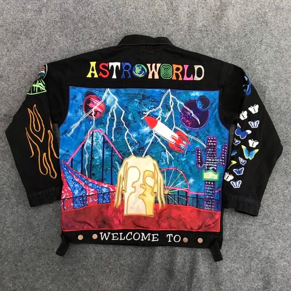 трэвис scoastroworld куртка вышивка джинсовые мужчины женщины вода стиральная astroworld куртки мода хип-хоп astroworld куртка, Black;brown
трэвис scoastroworld куртка вышивка джинсовые мужчины женщины вода стиральная astroworld куртки мода хип-хоп astroworld куртка, Black;brown