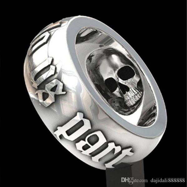 10pcs till death do us part hip hop men fashion alloy skull ring engagement jewelry rings size 6-13 g-20, Silver
10pcs till death do us part hip hop men fashion alloy skull ring engagement jewelry rings size 6-13 g-20, Silver